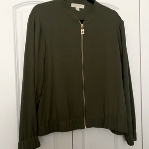 Michael Kors Plus Size Bomber Jacket